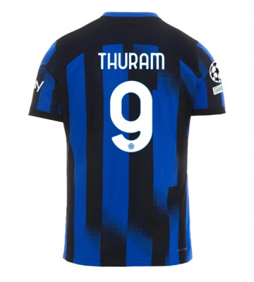 Inter Milan Marcus Thuram #9 Primera Equipación 2023-24 Manga Corta